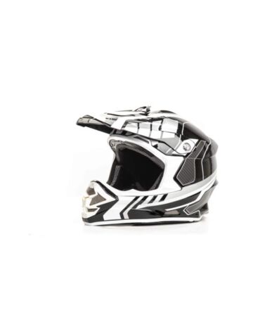 Шлем кроссовый HIZER B6195 black white