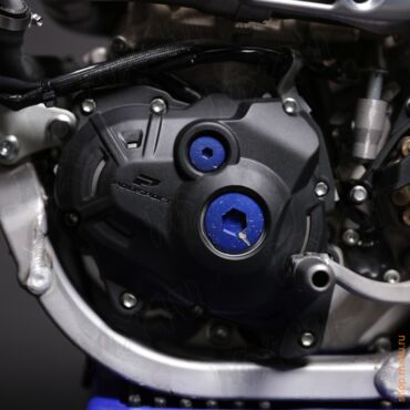Защита крышки зажигания+сцепления YZ450F 23 24 Черный - миниатюра 4