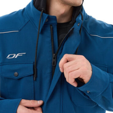 Dragonfly Моторубашка Streetfighter Dark Blue с защитой 2025 - миниатюра 2