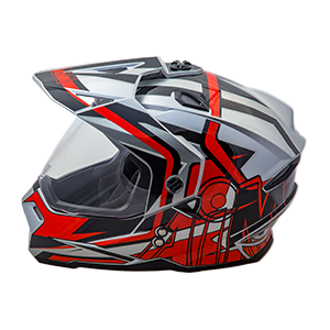 AiM Шлем JK802S Red Grey Black