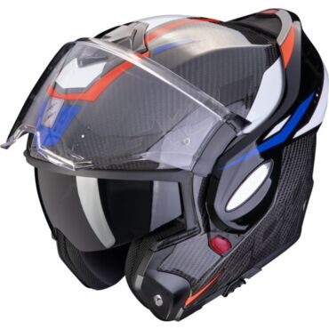 Scorpion Exo Мотошлем Exo Tech Evo Carbon Rover Черный Красный Синий - миниатюра 2