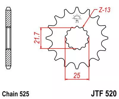 Звезда ведущая JTF520 - фото 1