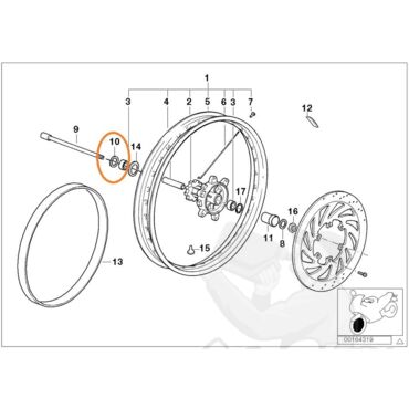 BMW SHAFT SEAL - 25X42X7 Сальник ступичный перед G650 X ( 36 31 7 708 736 ) - миниатюра 2