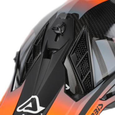 Acerbis Шлем Steel Carbon 22 06 Black Orange - миниатюра 6