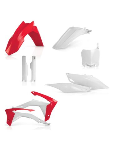 Комплект пластика Honda CRF250R (2014 2017), CRF450R (2013 2016), Белый красный