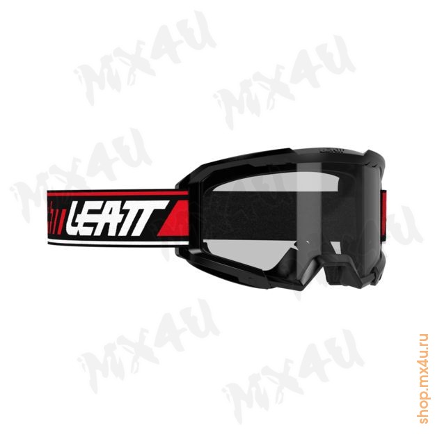 Маска кросс Vizion 2.5 Black Red Clear 90 VLT - фото 1