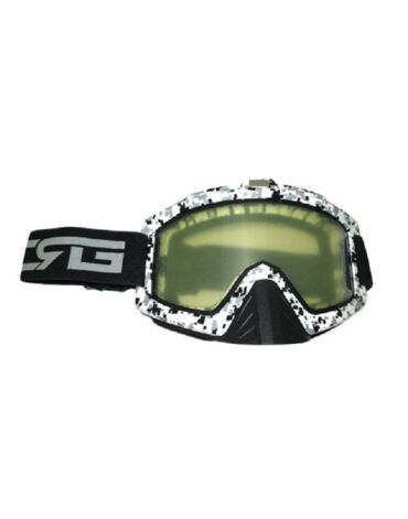 Scout маска 815 67 оправа бело черная с защитой носа,линза прозрачная двойная
