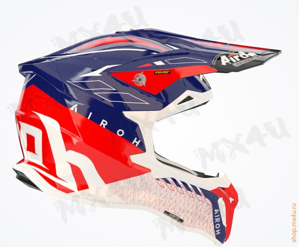Внедорожный шлем Strycker Skin - Красный\Глянец - фото 1