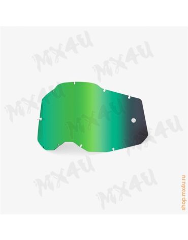 Линза 100% RC2 AC2 ST2 Replacement Lens Mirror Green (51008 260 01)