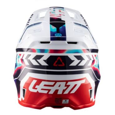 Leatt Шлем кроссовый 8.5 Royal Blue Red V26 + очки Velocity 5.5 - миниатюра 4