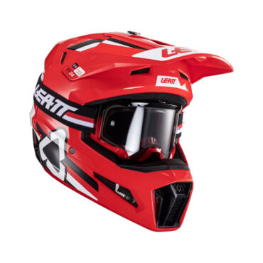 Leatt Шлем кроссовый Moto 3.5 Kit Red (2024) - миниатюра 2