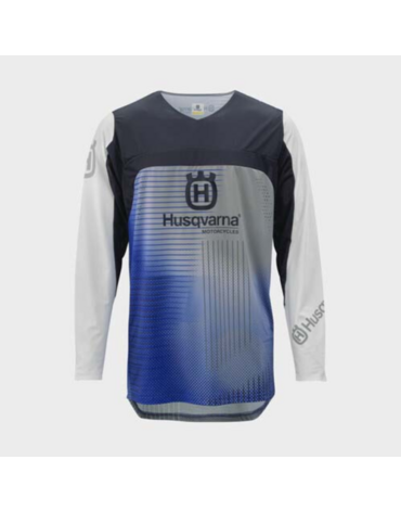 Мотоджерси Husqvarna Railed Jersey, blue (L, Взрослая  Кросс эндуро)