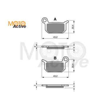 Тормозные колодки GOLD FREN K5 190 - миниатюра 1