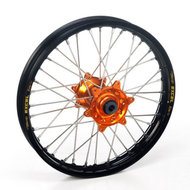Haan Wheels Black Rim Orange Hub with tubeless kit Колесо заднее KTM 1090 1190 1290 R18 2,50 черный обод и оранжевая ступица, cushdrive 25mm - миниатюра 4
