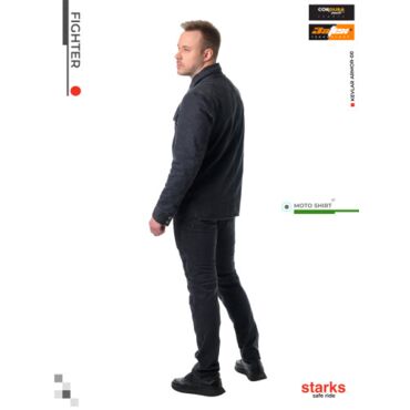 Моторубашка STARKS FIGHTER EVO, black (L, Взрослая  Повседневная) - миниатюра 1
