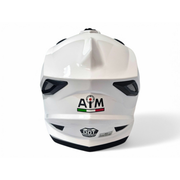 Шлем мотард AiM JK802 White Glossy - миниатюра 1