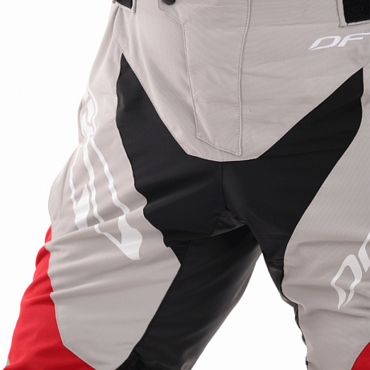 Штаны Эндуро Dragonfly Freeride Grey Red 2020 - миниатюра 1