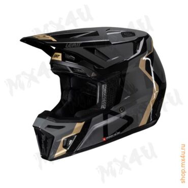 Кроссовый шлем 8.5 V25 - Черный - миниатюра 2