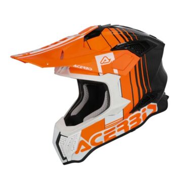 Acerbis Шлем Airstrike C 22 06 Orange White - миниатюра 4