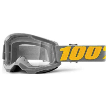 100% Очки кроссовые Strata MX RE Grey Yellow - миниатюра 1