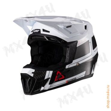 Шлем 9.5 Carbon + маска 6.5 V26 - Белый - миниатюра 3