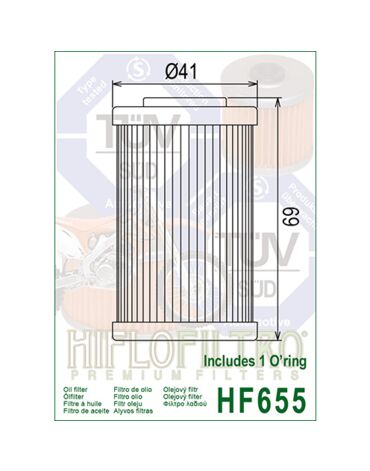 Hi Flo Масляный фильтр HF655