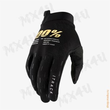 Мотоперчатки подростковые Itrack Youth Glove Black черные - миниатюра 1
