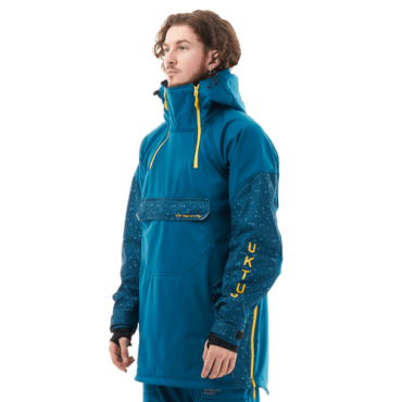 Dragonfly Куртка анорак сноубордическая Uktus Man Dark Ocean - Yellow - миниатюра 9