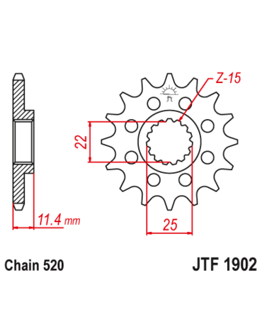 Звезда ведущая JTF1902 15