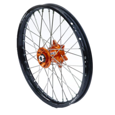 Колесо переднее Haan Rex под мотоциклы KTM SX F, XC F  15-..  21 1,60 22MM с черным ободом и оранжевой ступицей - миниатюра 1