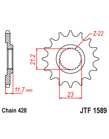 Звезда ведущая JTF1589.19