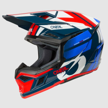 Oneal Кроссовый шлем 3Series Ride V.25 синий белый - миниатюра 3