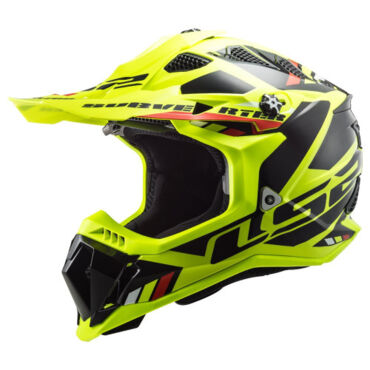 LS2 Мотошлем MX700 Subverter Evo Stomp Желто черный - миниатюра 3