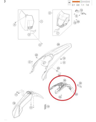Подкрылок Freeride350, original