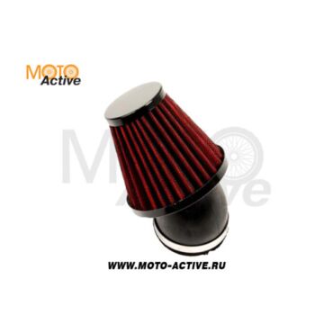 Фильтр воздушный нулевик №1 D 42mm металл красн - миниатюра 1