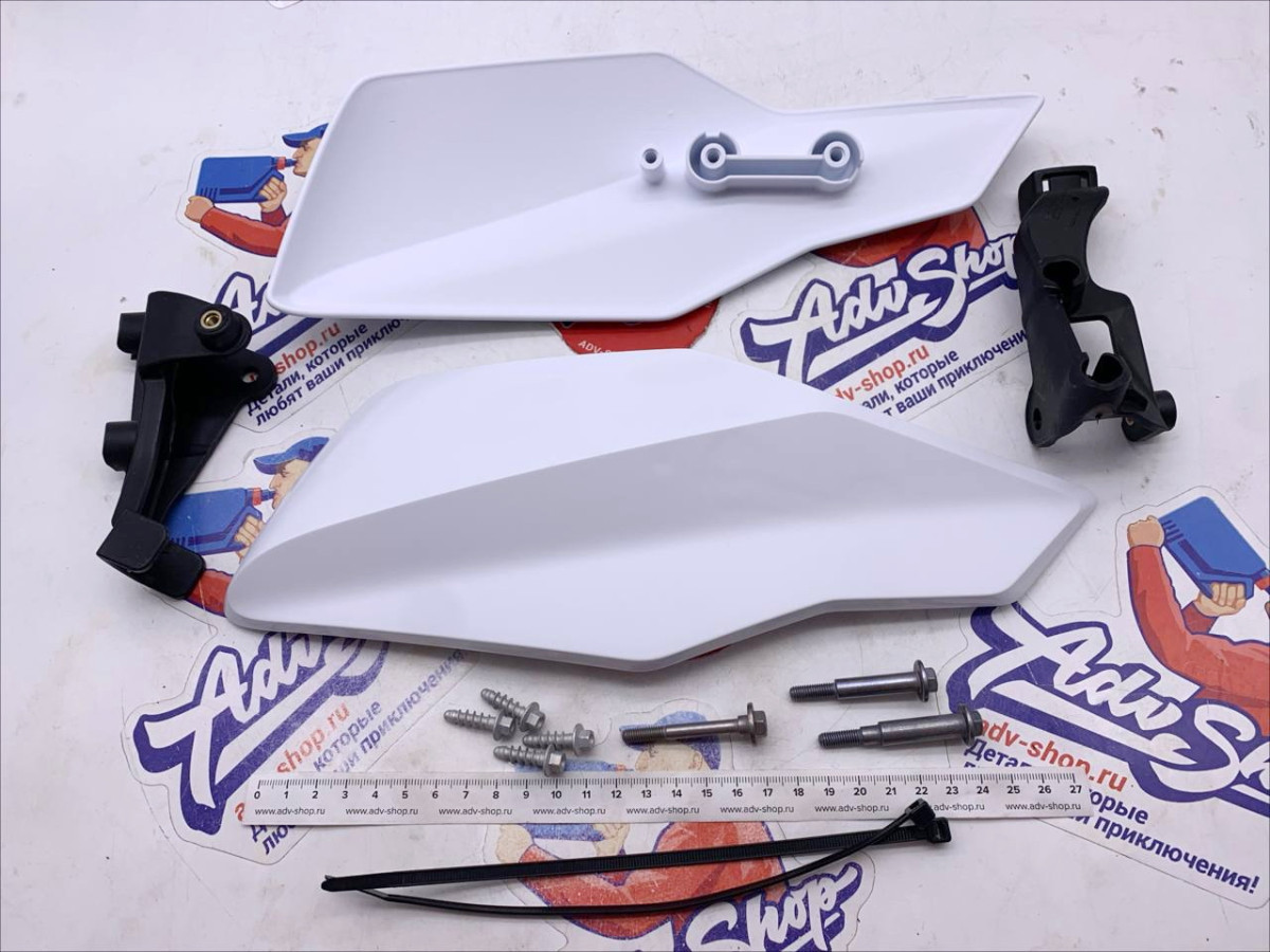 KTM Handguard kit white Защита рук в сборе (белый ) SX SXF 23-> / EXC EXCF 125 500 14 25 ( A49002979000AB  ) - фото 1