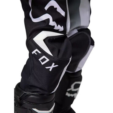 Мотоштаны подростковые Fox 180 Leed Pant, black white (24, Детская Кросс эндуро) - миниатюра 2