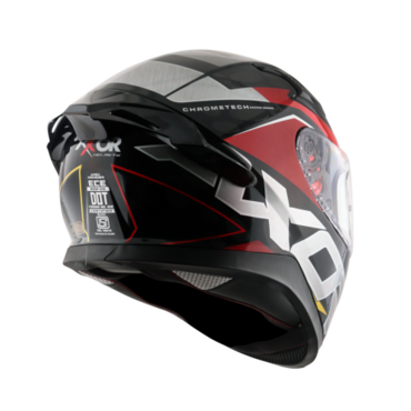 Шлем дорожный AXOR APEX CHROMTECH E, red black gold (L, Взрослая  Дорожная) - миниатюра 1