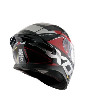 Шлем дорожный AXOR APEX CHROMTECH E, red black gold (L, Взрослая  Дорожная)