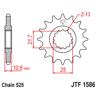 Звезда ведущая JTF1586.16RB - миниатюра 1