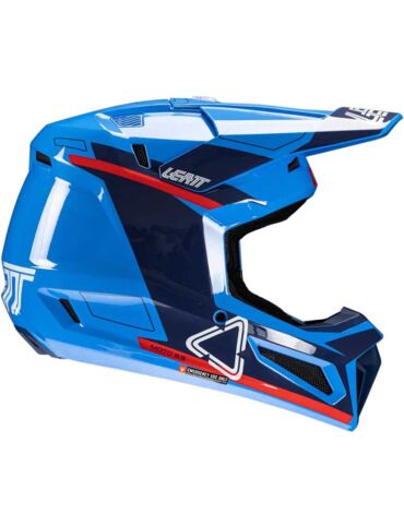 Шлем кроссовый Leatt Moto 3.5 V25 royal с очками