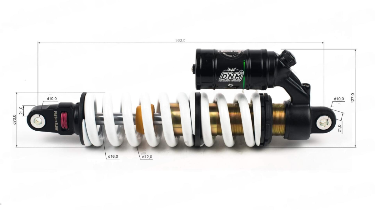 Амортизатор DNM MT 22RC 360 мм