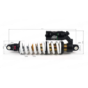 Амортизатор DNM MT 22RC 360 мм - миниатюра 1