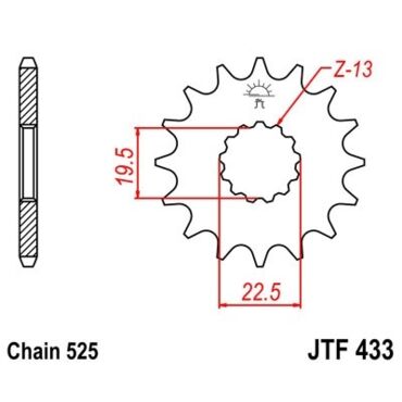 Звезда ведущая JTF433.14 - миниатюра 1