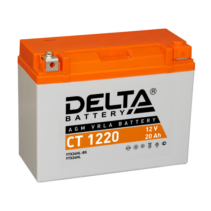 Аккумулятор для мотоцикла Delta CT 1220 204x91x159 мм