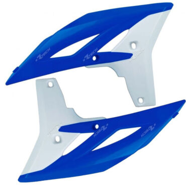 Боковины радиатора Yamaha YZ250F (2010 2013), WR450F (2012 2015), Синий белый - миниатюра 1