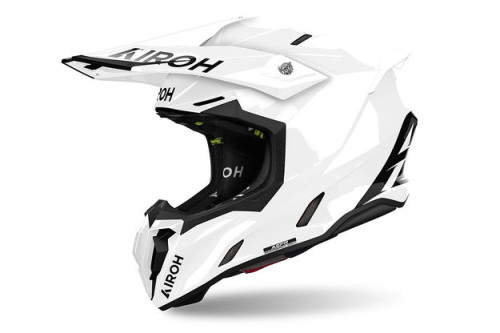 Шлем кроссовый Airoh Twist 3, white gloss (S, Взрослая  Кросс эндуро) - фото 1