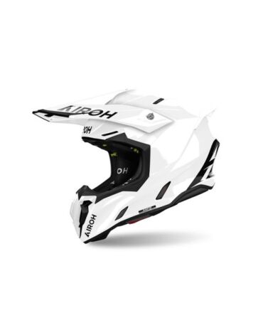 Шлем кроссовый Airoh Twist 3, white gloss (L, Взрослая  Кросс эндуро)