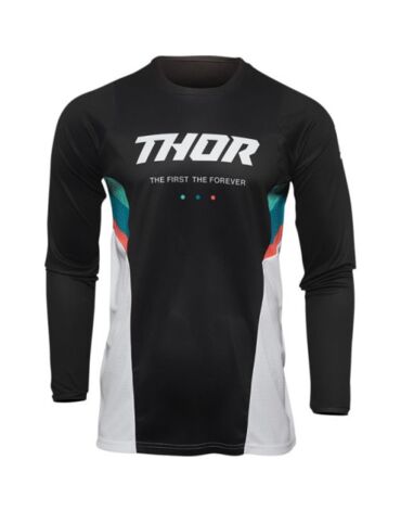 Thor Джерси Pulse React Бело черный