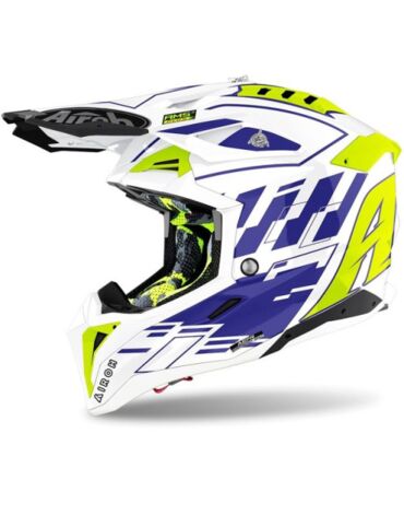 Шлем AIROH AVIATOR 3 Rampage Blue Gloss (Глянцевый)